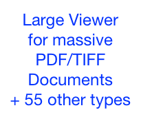 Large Viewer
for massive PDF/TIFF Documents
+ 55 other types